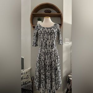 LulaRoe Black and White Dress